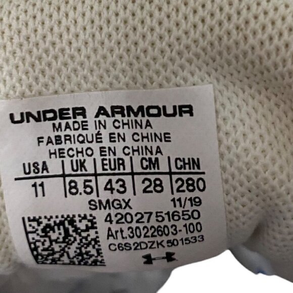 Under Armour Charged Impulse Gray Running Shoes Sneakers, Women's Size 11 - Picture 8 of 8